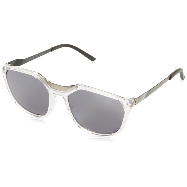 ALPINA Unisex Fleek Sunglasses, Transparent-silver gloss, Unit size
