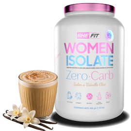 BHP NUTRITION- SHE FIT- WOMEN ISOLATE ZERO CARB| PROTEINA AISLADA| 36 SERV|SIN CARBOHIDRATOS, SIN LACTOSA, NI AZUCAR AÑADIDA| LIGERA Y FACIL DIGESTION
