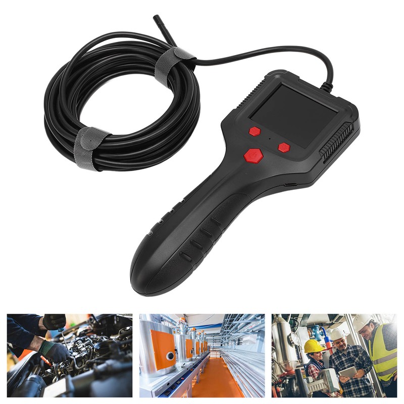 Industrial Endoscope HD Borescope Handheld Inspection Camera 2.4in IPS LCD