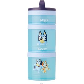 Whiskware Whiskware Bluey Stackable Snack Containers for Babies, Toddlers, and Kids, 3 Stackable Snack Cups for School and Travel, Cupholder Friendly, Bluey and Bingo! Let's Do This!