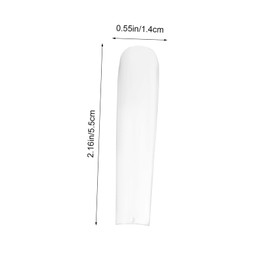 WOONEKY Detachable Fake Nails Long Nail Tips Full Cover Set Almond French Tip Nail Pieces