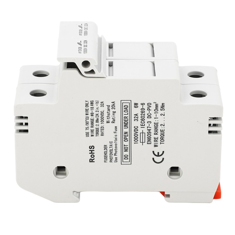 DC Fuse Holder Quick Breaking 2P 32A 10x38 Photovoltaic Fuse