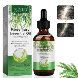 Hair Aceite Esencial Romero Aceite de Romero para Cuidado de la piel Crecimiento del Cabello Aceite Esencial de Aromaterapia Rosemary Oil Uso Difusore, Humidificador, Pieles Masajes o Cabello - 30 ml