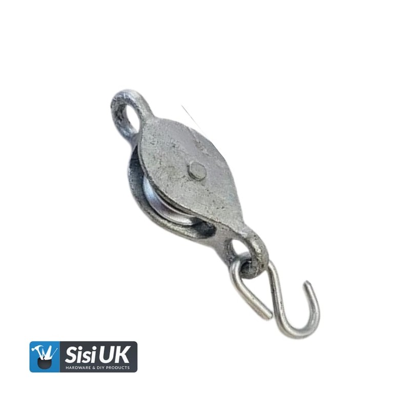 SISI UK Heavy Duty Washing Line Pulley and Cleat Pulley