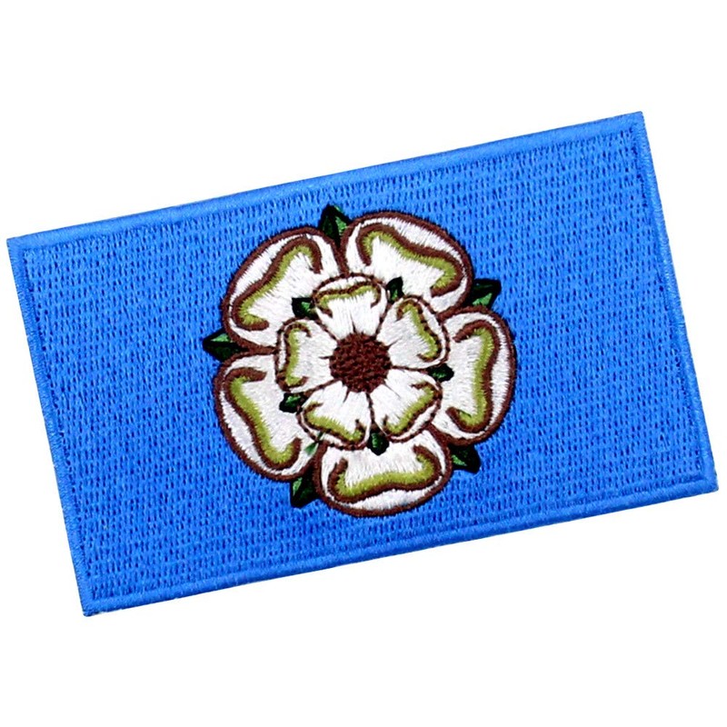 EmbTao Yorkshire Flag Patch Embroidered Applique Iron On Sew On