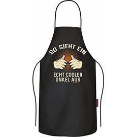 RAHMENLOS BBQ Apron Cooking Apron Kitchen Apron as a Gift for the Best Uncle, uncle