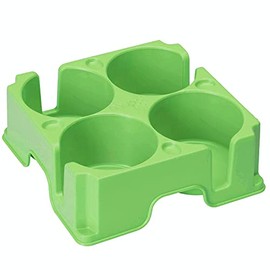 Bright green Garden-muggi - the most versatile drinks carrier in the world - non-slip safety tray for glasses and cups, gardens, parks, picnics, festivals, students, pubs and restaurants