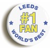 Leeds #1 Fan Fridge Magnet (Circular 2inch / 50mm Diameter)