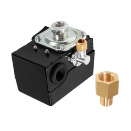 YMT 23474661-C Air Compressor Pressure Switch Fits for Ingersoll Rand Air Compressor SS3 SS5,Pressure Switch Control 95-125 PSI with Unloader Valve and On/Off Lever