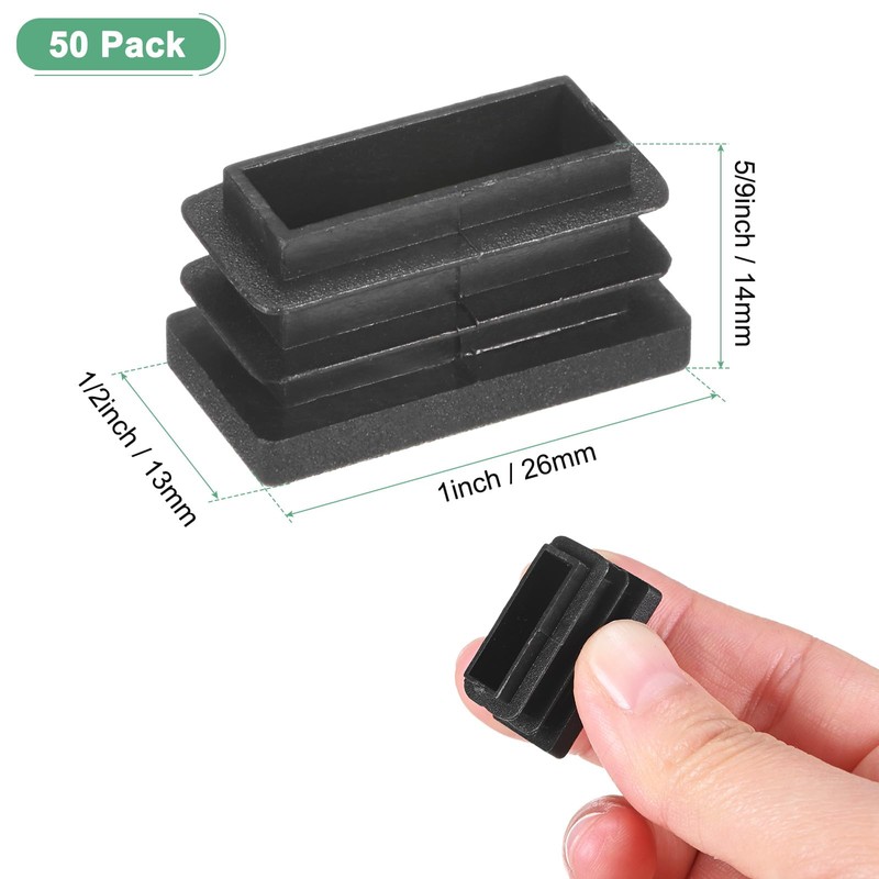 M METERXITY 50-Pack Tubing End Caps, 1 x 1/2 Inch