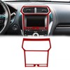 SUNJIKA Compatible with 1PCS Carbon Fiber Center Console GPS Screen