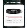 maikun Ratchet Belts for Men, Black Comfort Click Belt, Slide