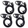HYS Talkabout 2.5mm Earpiece D Ring Headset Compatible with Motorola