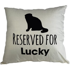 Hippowarehouse Reserved for Scottish Fold cat name Printed Accessory Cushion Cover Optional Infill 41x41cm