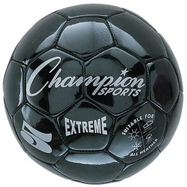 Extreme Series Soccer Ball, Regulation Size 5 - Collegiate, Professional, and League Standard Kick Balls - All Weather, Soft Touch, Maximum Air Retention - For Adults, Teenagers, Black