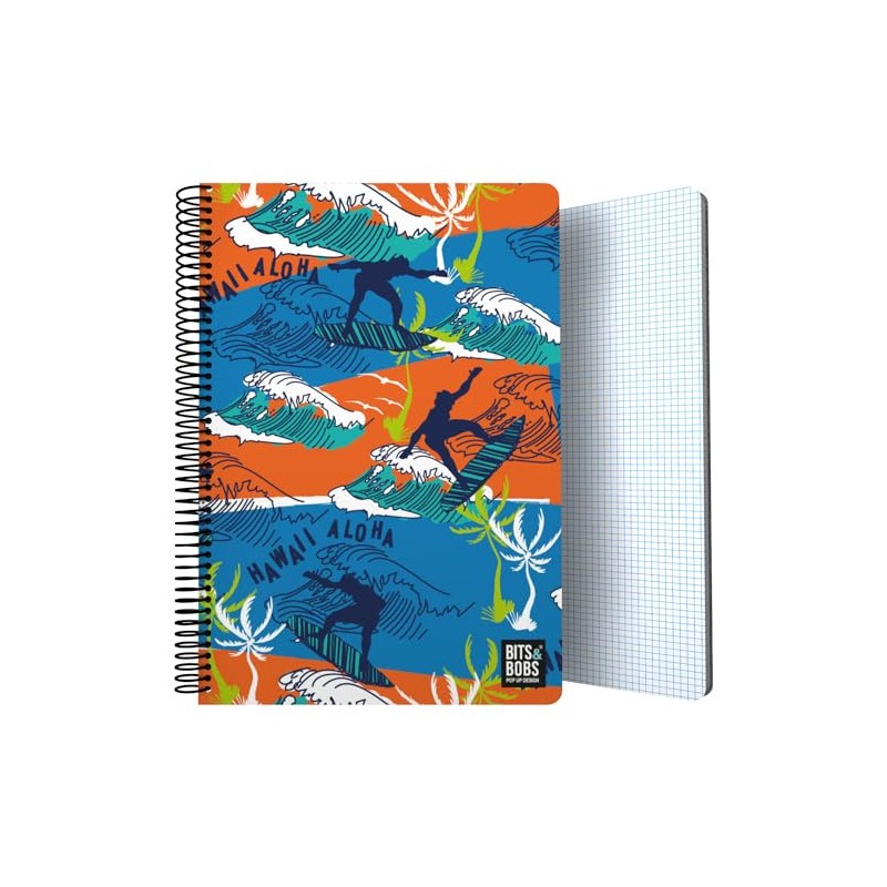 Grafoplás Plastic Cover Notebook 80 Sheets Squared 4x4 90g Folio