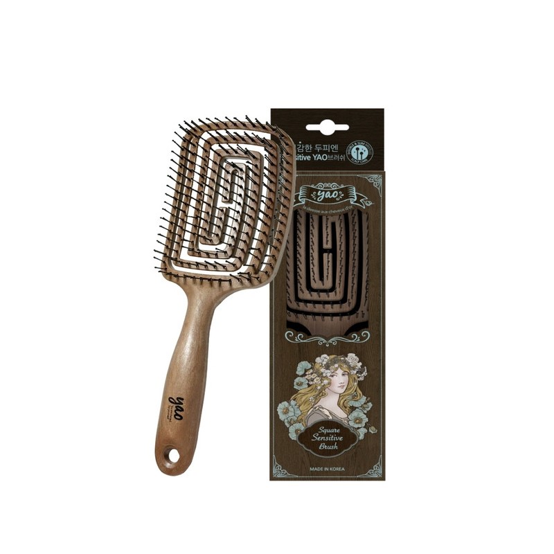 Wood Square Sensitive Brush / 우드스퀘어센서티브 브러쉬