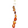 KYEYGWO Red Agate Discs Geode Wind Chime Sun Catcher Crystal