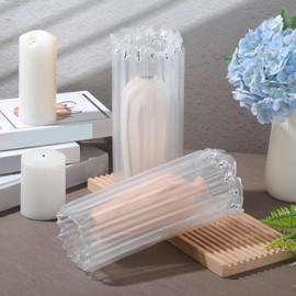 PerKoop 12''x85' Inflatable Air Pillows for Shipping Large Bubble Cushioning Wrap Packing with Pump Bubble Cushioning Wrap Roll with Fragile Stickers for Heavy Duty Moving Protection