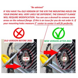 ARSPORT Exhaust pipes mufflers For  Predator 670cc V-Twin Go Kart Mini Bike