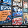 LANOLU Retro Tin Sign Remember Deaf English, Funny Signs with