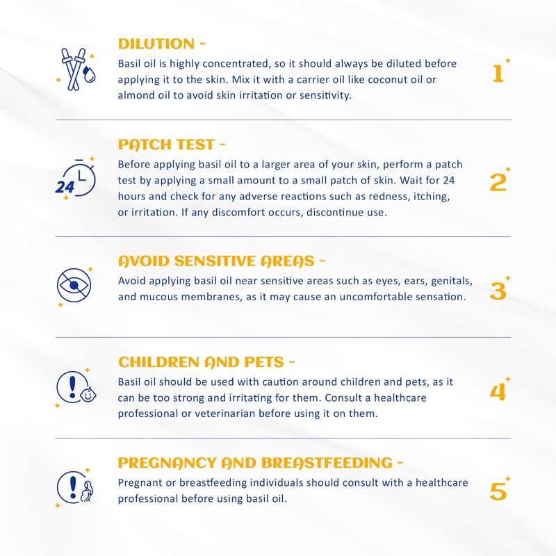 HIQILI 1 Fl Oz Basil Essential Oil, 100% Pure Undiluted