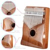 MOOZICA 17 Keys Kalimba Thumb Piano, Solid Mahogany Wood Professional