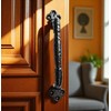 Cast Iron Door Pull Handle, Suitable for Doors, Cabinets, Antique