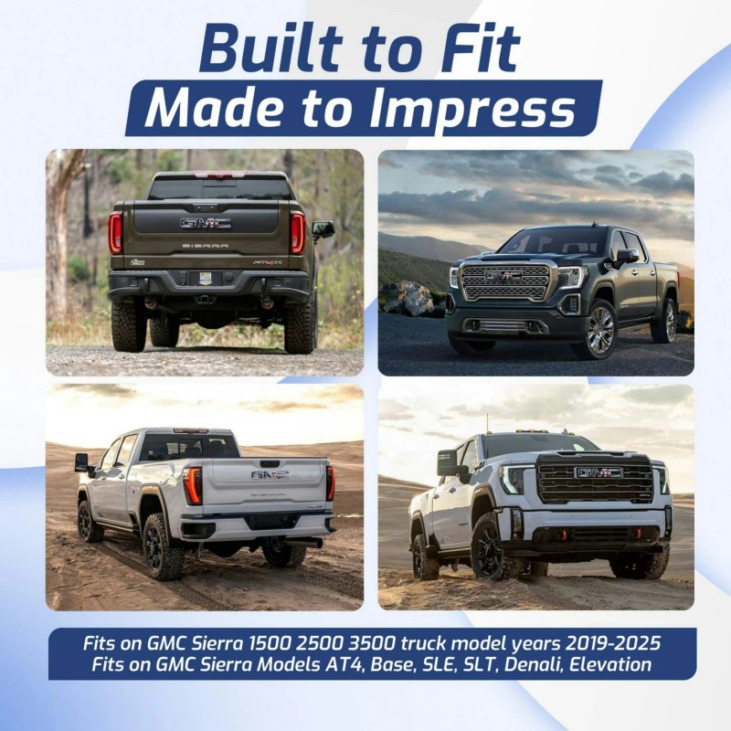 EmblemsPlus GMC Sierra 1500 2500 3500 American Flag Grille GMC