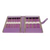 50Pcs Knitting Needles Purple Assorted Size Stainless Steel Ergonomic Metal