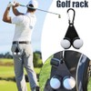 MTSDM 2Pcs Golf Ball Holder, Ball Storage Holder with Carabiner