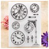 Kwan Crafts Clock Clear Stamps for Card Making Decoration and