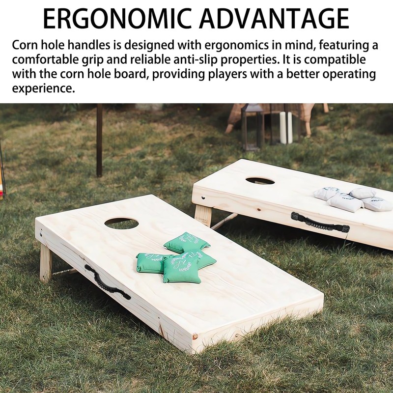 stufool 2 Pcs Cornhole Handles, Corn Hole Handles, Cornhole Board