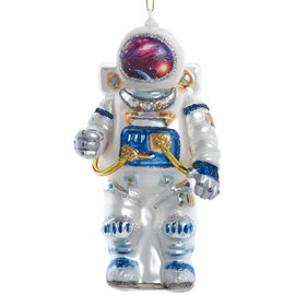 The Bridge Collection 5.5" Galaxy Mask Astronaut Ornament - Home for the Holidays - Christmas Tree Ornaments - Outer Space Christmas Ornaments - Galaxy Ornaments for Christmas Tree - Celestial Ornamen