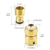 Brass Hose Coupling Set, ERKOON 1/2 Inch Garden Hose Quick