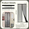 Zejoot Universal Magnetic Screen Door for RV, Tear-Resistant RV Mosquito