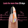 Thick Almond Gel Nail Tips, 540PCS Clear Fake Nails Medium