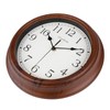 Wall Clock 12 Inch/30CM Retro Silent Non-Ticking Simulated Wooden Wall