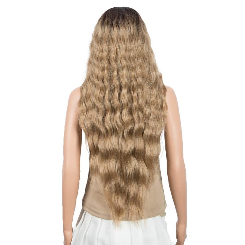 DÉBUT Super Long Wig with Film Attachment, Synthetic Hair, Water