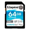 Memoria Sd 64gb Kingston Canvas Go Plus C10 U3 V30