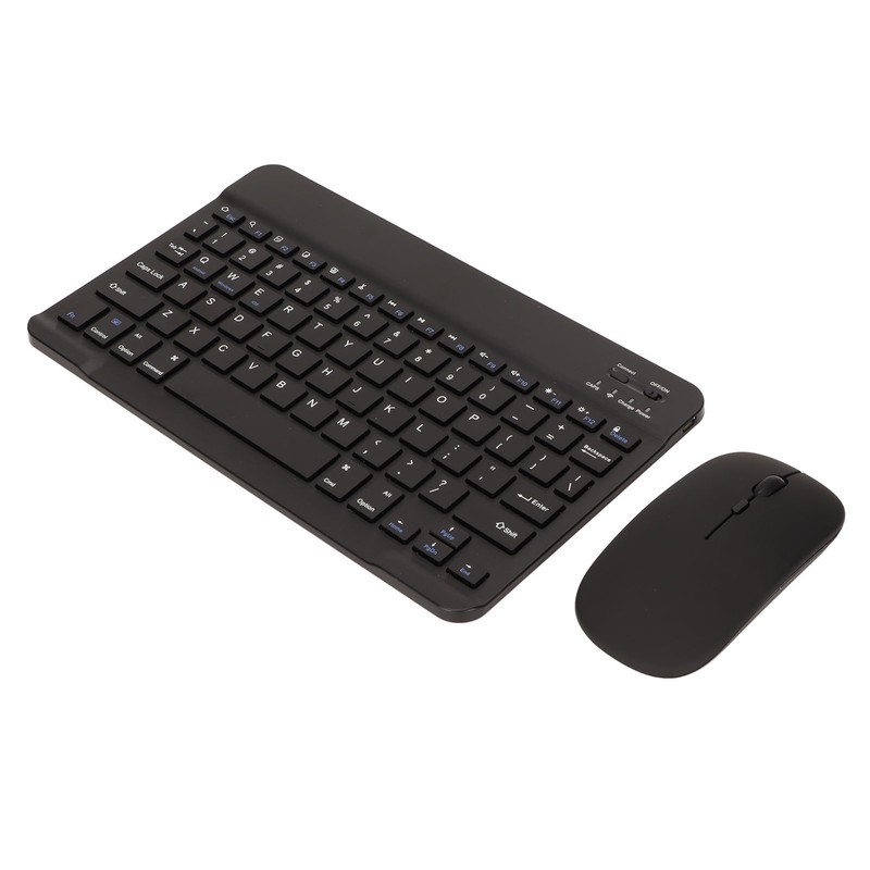 Wireless Keyboard Mouse 2.4G Bluetooth Dual Mode Rechargeable Portable External