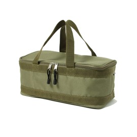 Vision Peaks VP160309J09 Storage Box, Camping Gear Case, S, Olive Width 12.6 x Depth 5.9 x Height 5.1 inches (320 x 150 x 130 mm), Folding, Accessory Storage, Tool Storage, Storage Case