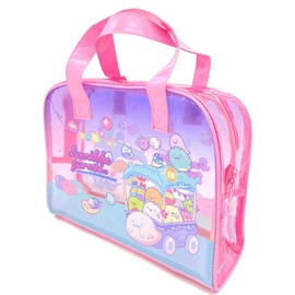 K Company Sumikko Gurashi Vinyl Boston Bag, Pink, H9.4 x W13.0 x Depth 4.3 inches (240 x 330 x 110 mm), CBB3-SG-PK