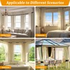 Bay Window Curtain Rods, U Shape Heavy Duty Curved Curtain