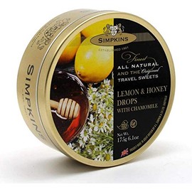 Simpkins Travel Sweets Lemon & Honey with Chamomile Drops Tin 175g - 3 Pack