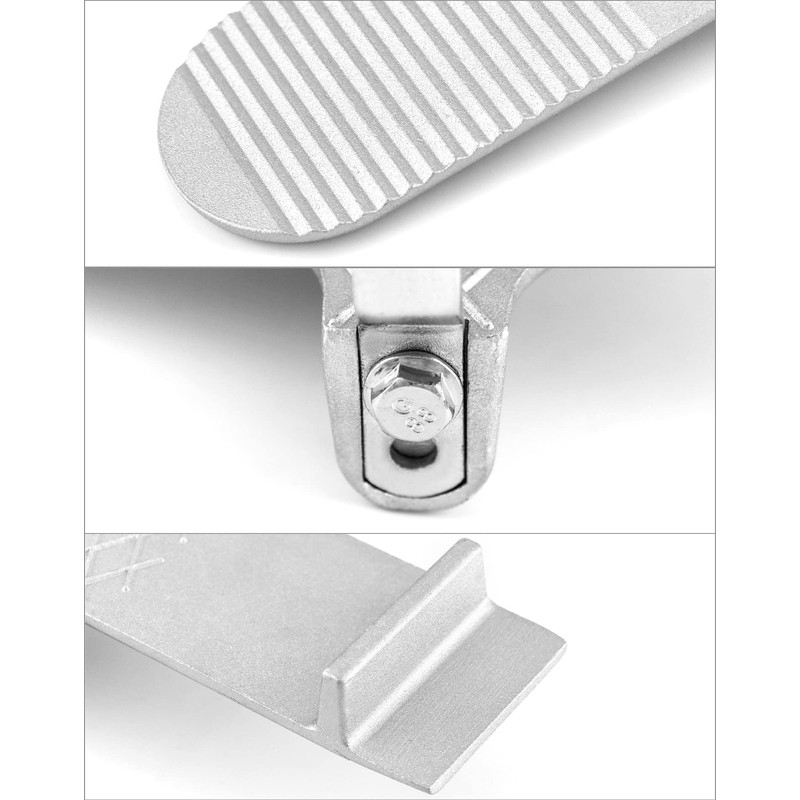 QWORK Foot Panel Lifter, Aluminum Alloy Door Lifter Tool, for