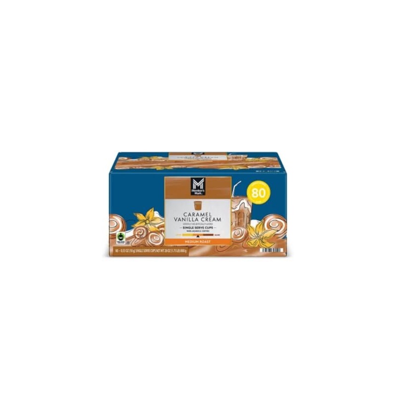 Medium Roast Coffee Pods, Caramel Vanilla Cream, 80 ct.