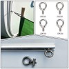 NA 4 Pcs Multi Function Awning Rail Stoppers Stainless Steel