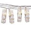 Sterno Home GL42589 LED Battery-Operated Clip String Lights, 10.5 Feet,