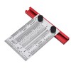 T Rule Stainless Steel Silver Scribing Ruler Woodworking Measuring Tool